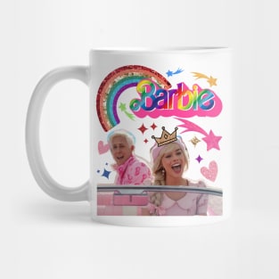 Barbie driving with Ken Mug